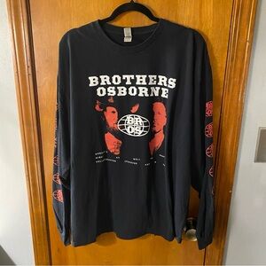 Brothers Osborne Black Long Sleeve Tee